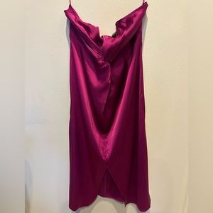 Express Satin Twist Front Slip Dress Size L